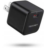 USB C Charger TECKNET Mini PD 20W Fast Charger Adapter Power Delivery 3.0 Wall Charger Compatible for iPhone 12/12 Mini/12 Pro/12 Pro Max/11, Galaxy, Pixel 4/3, iPad Pro (Cable Not Included) (Black) USB C Charger TECKNET Mini PD 20W Fast Charger Adapter Power Delivery 3.0 Wall Charger Compatible for iPhone 12/12 Mini/12 Pro/12 Pro Max/11, Galaxy, Pixel 4/3, iPad Pro (Cable Not Included) (Black)